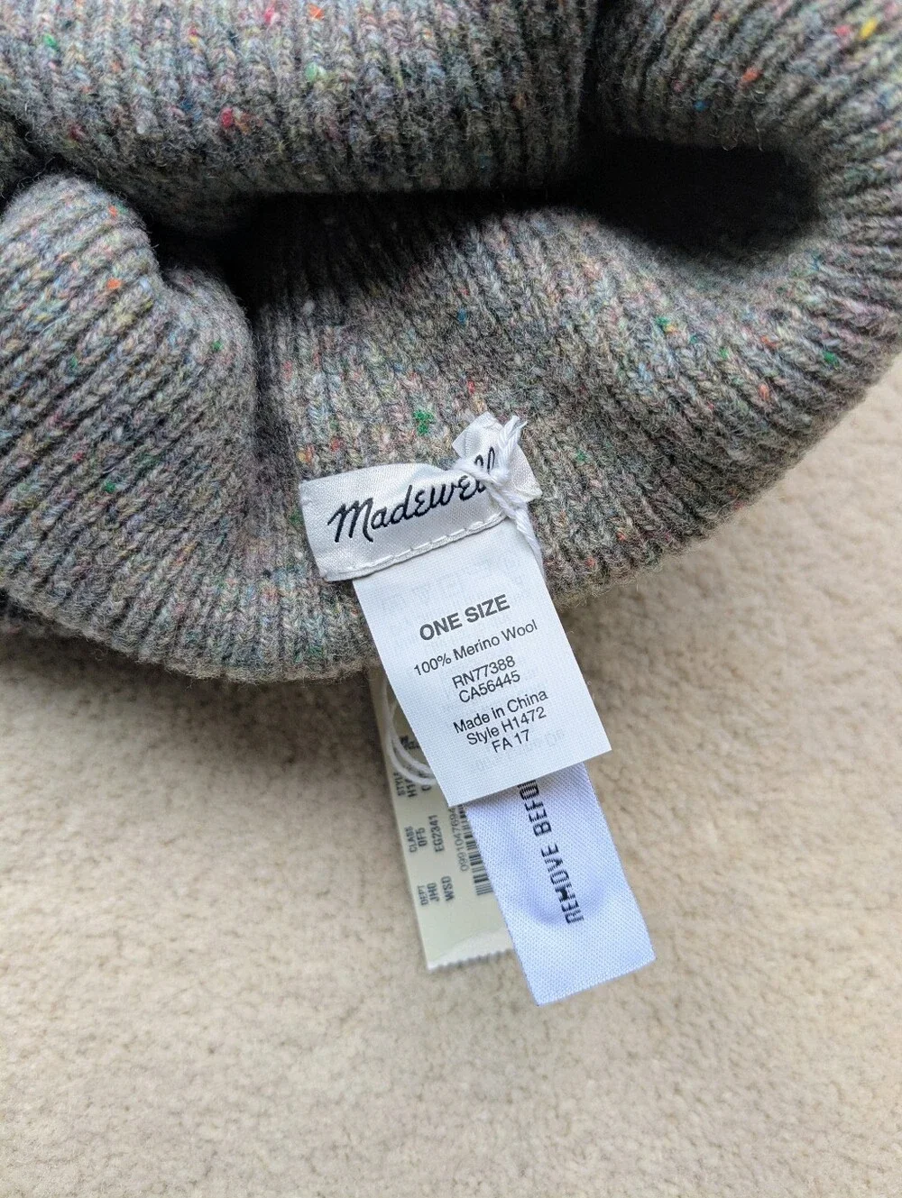 NWT Madewell 100% Merino Wool Beanie